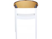 Кресло пластиковое Siesta Contract Carmen стеклопластик, поликарбонат белый, янтарный Фото 6