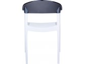 Кресло пластиковое Siesta Contract Carmen стеклопластик, поликарбонат белый, черный Фото 5