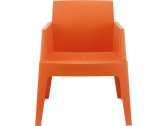 Кресло пластиковое Siesta Contract Box полипропилен оранжевый Фото 16