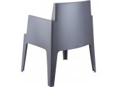 Кресло пластиковое Siesta Contract Box полипропилен темно-серый Фото 16