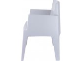 Кресло пластиковое Siesta Contract Box полипропилен серебристый Фото 9