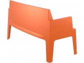 Диван пластиковый двухместный Siesta Contract Box Sofa полипропилен оранжевый Фото 8