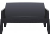 Диван пластиковый двухместный Siesta Contract Box Sofa полипропилен черный Фото 8
