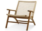 Кресло плетеное PLM Design Danout тик, кожа коричневый Фото 2