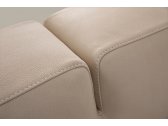 Лежак металлический мягкий с подушками Rivolta Cut металл, пенополиуретан, кожа белый Фото 4
