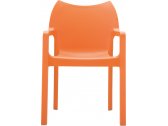 Кресло пластиковое Siesta Contract Diva стеклопластик оранжевый Фото 13