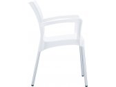 Кресло пластиковое Siesta Contract Dolce алюминий, полипропилен белый Фото 8