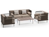 Комплект плетеной мебели Aurica Мартиника алюминий, акация, роуп, акрил светло-коричневый Фото 1