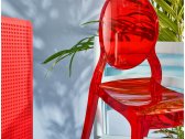 Столик пластиковый журнальный Siesta Contract Sky Lounge Table сталь, пластик красный Фото 10
