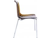 Комплект прозрачных стульев Siesta Contract Allegra Set 2 сталь, поликарбонат янтарный Фото 9