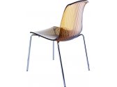 Комплект прозрачных стульев Siesta Contract Allegra Set 2 сталь, поликарбонат янтарный Фото 11