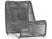 Кресло плетеное Aurica Бали алюминий, роуп серый Фото 1