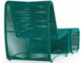 Кресло-шезлонг с пуфом Aurica Бали алюминий, роуп зеленый Фото 3