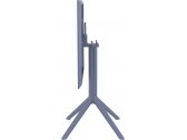 Стол пластиковый складной Siesta Contract Sky Folding Table 60 сталь, пластик темно-серый Фото 15