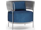 Комплект металлической мебели Aurica Лимассол алюминий, керамогранит, роуп, ткань синий Фото 5