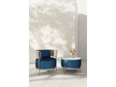 Кресло плетеное с подушками Aurica Лимассол алюминий, роуп, ткань синий Фото 4
