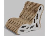 Кресло деревянное Laura Бульдог архитектурный композит, сосна Фото 1