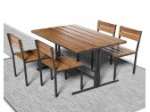 Комплект обеденной мебели Tomesa Стандарт сталь, древесно-полимерный композит Фото 3