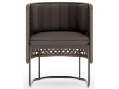Кресло плетеное с подушками Aurica Рюген алюминий, роуп, акрил коричневый Фото 3
