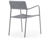 Кресло плетеное Aurica Эланд нержавеющая сталь, роуп серый Фото 5