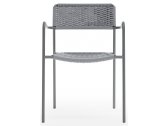 Кресло плетеное Aurica Эланд нержавеющая сталь, роуп серый Фото 4