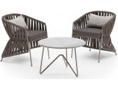 Комплект плетеной мебели Aurica Леба алюминий, нержавеющая сталь, акрил, роуп, керамогранит коричневый, бежевый, серый Фото 1