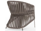 Кресло плетеное с подушками Aurica Леба алюминий, нержавеющая сталь, акрил, роуп коричневый, бежевый Фото 4