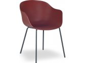 Кресло пластиковое PAPATYA Globe-K ML сталь, стеклопластик кирпично-красный Фото 1
