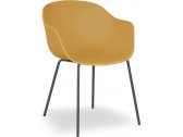 Кресло пластиковое PAPATYA Globe-K ML сталь, стеклопластик темно-желтый Фото 1