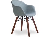 Кресло с обивкой PAPATYA Globe-K Wox Soft Iroko ироко, металл, ткань Фото 1