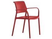 Кресло пластиковое PEDRALI Ara стеклопластик красный Фото 1