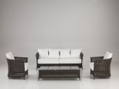 Кресло плетеное с подушками DFN Wezen алюминий, искусственный ротанг, ткань Фото 15