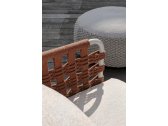 Кресло плетеное мягкое Tevet Nido сталь, роуп, ткань Фото 5