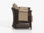 Кресло плетеное с подушками DFN Rigel натуральный ротанг, сыромятная кожа, ткань Фото 4