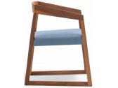 Кресло деревянное мягкое PEDRALI Sign дуб, ткань орех Фото 1