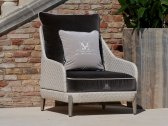 Кресло плетеное с подушками DFN Kenzia алюминий, искусственный ротанг, ткань Фото 1