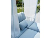 Лаунж-диван двухместный с балдахином Nardi Komodo Ombra стеклопластик, Sunbrella белый, лед Фото 9