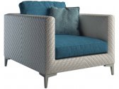 Кресло плетеное с подушками DFN Miami алюминий, искусственный ротанг, ткань Фото 1