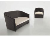 Кресло плетеное с подушкой DFN Rodi алюминий, искусственный ротанг, ткань Фото 4