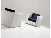Кресло плетеное с подушкой DFN Bahia алюминий, искусственный ротанг, ткань Фото 4