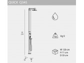 Душ уличный Arkema Quick Q345 алюминий Фото 2