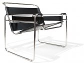 Кресло дизайнерское Proiezione Wassily сталь, кожа Фото 7