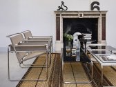 Кресло дизайнерское Proiezione Wassily сталь, кожа Фото 10