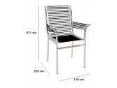 Кресло дизайнерское Proiezione Sandows сталь, эластичные ремни Фото 2