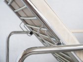 Кресло дизайнерское Proiezione Genni сталь, кожа Фото 14