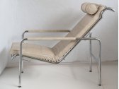 Кресло дизайнерское Proiezione Genni сталь, кожа Фото 18