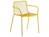 Кресло металлическое PEDRALI Nolita сталь желтый Фото 1