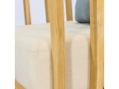 Кресло деревянное с подушками Tagliamento Woodland эвкалипт, олефин натуральный, бежевый Фото 24