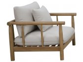 Кресло деревянное с подушками Tagliamento Bungalow тик, олефин натуральный, бежевый Фото 2