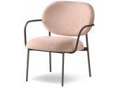 Кресло лаунж с обивкой PEDRALI Blume сталь, алюминий, ткань матовая бронза Фото 1